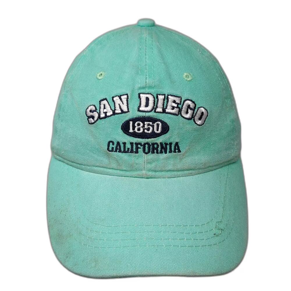 Lucky 7 San Diego California Baseball Cap Blue Strapback OS Hat Embroidered